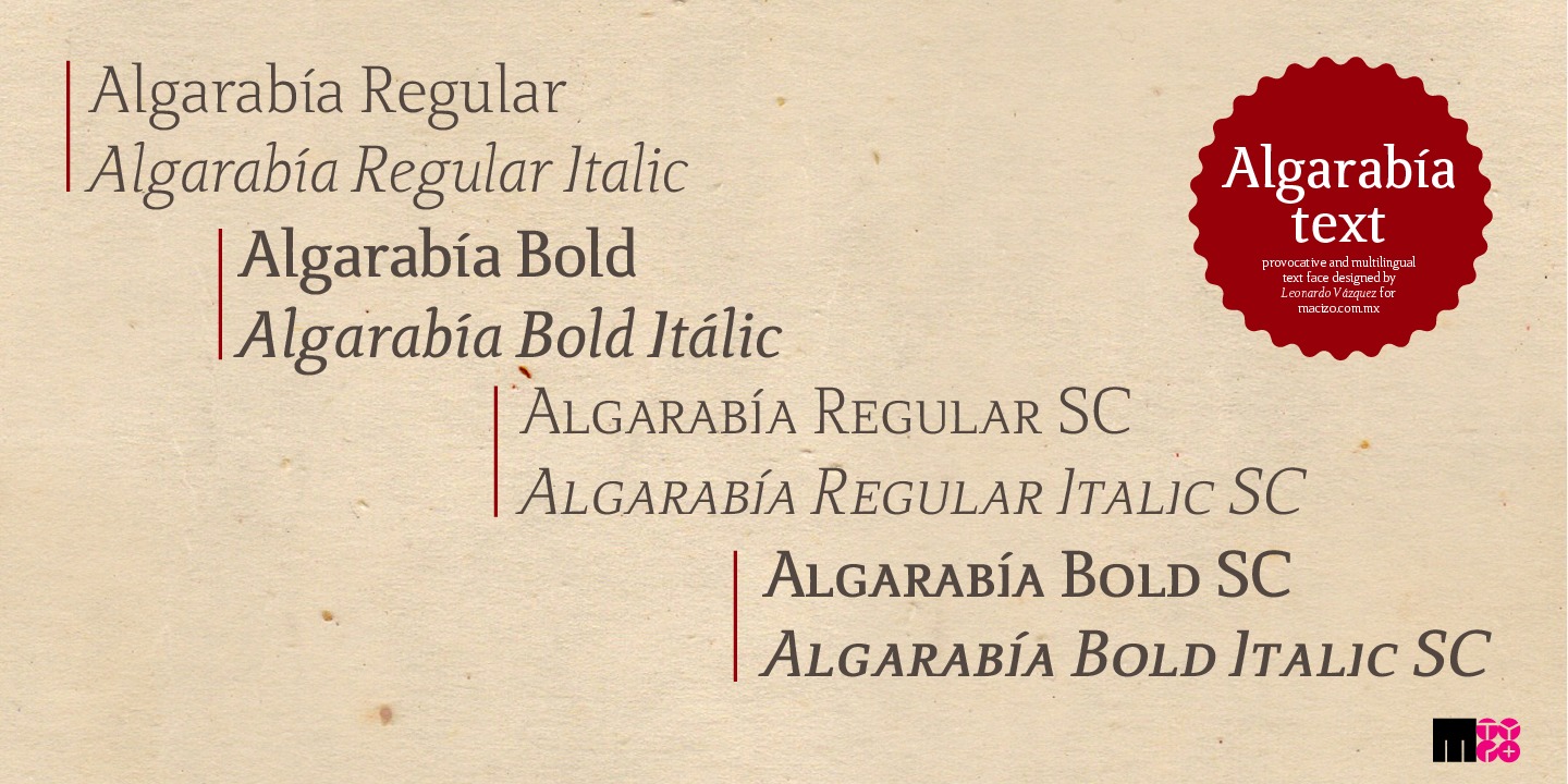 Algarabia Bold Italic Font preview